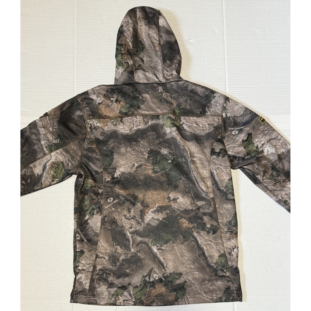 Mossy Oak Terra Camo Scent Blocker Cold Fusion Carbon Hoodie Hunting - Men Small - Picture 2 of 7